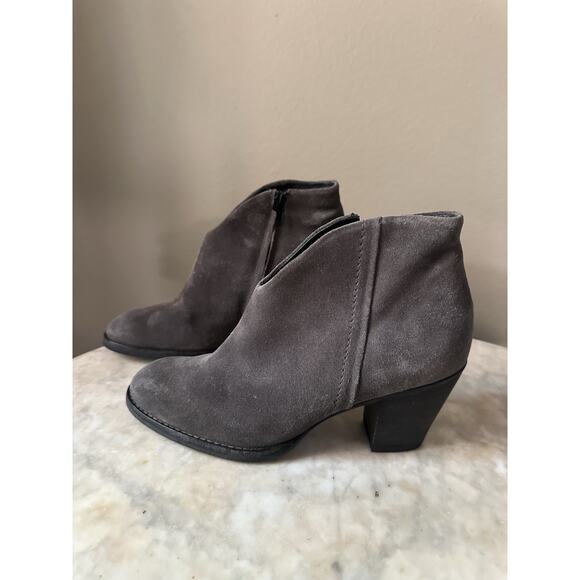 Paul Green NEW US 7, UK 4.5, Women’s Dark Grey Suede Delgado Stacked Heel - Picture 2 of 16